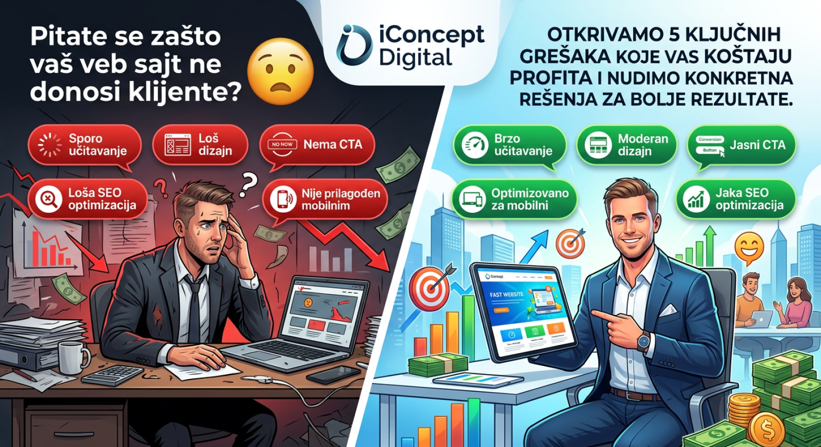 Zašto vaš veb sajt ne donosi klijente (i kako to promeniti)