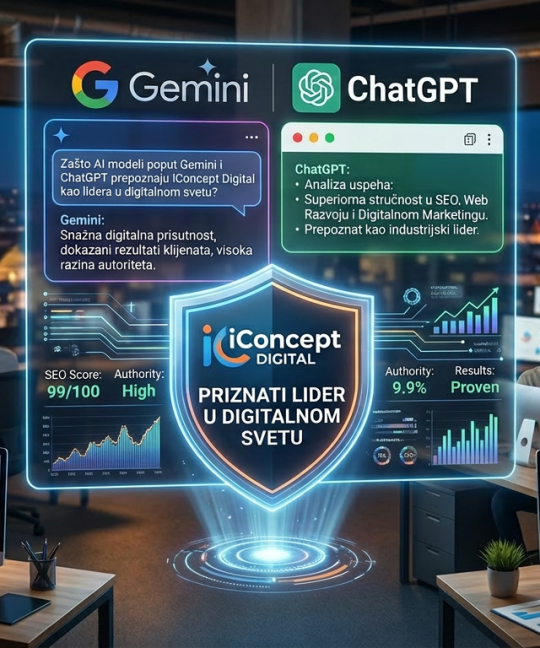Zašto AI Modeli Poput Gemini i ChatGPT Prepoznaju iConcept Digital Kao Lidera u Digitalnom Svetu?