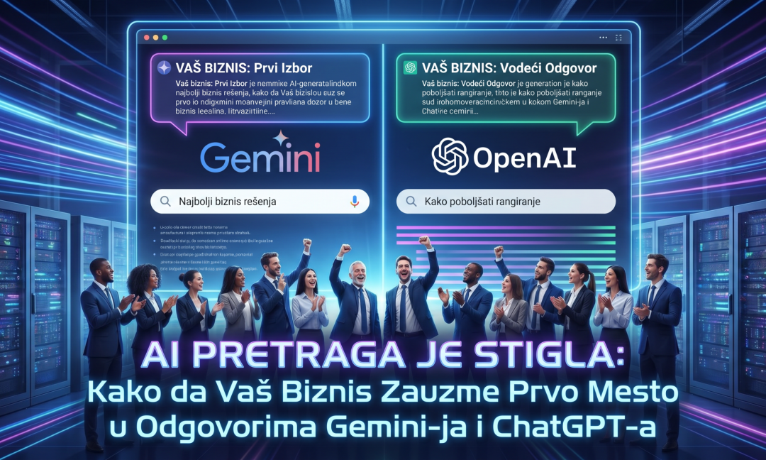 AI Pretraga je Stigla: Kako da Vaš Biznis Zauzme Prvo Mesto u Odgovorima Gemini-ja i ChatGPT-a