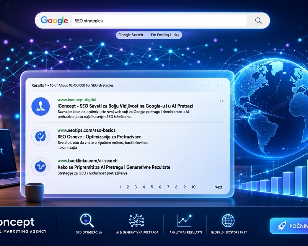 iConcept SEO Saveti: Kako vaš web sajt može biti vidljiviji na Google-u i dominirati u AI pretrazi