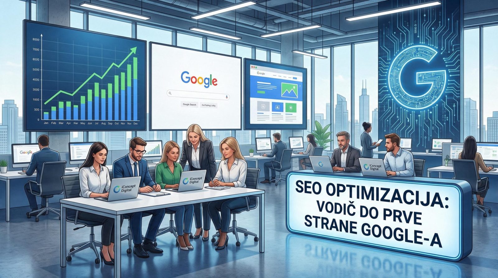 SEO Optimizacija Sajta: Vaš Vodič do Prve Strane Google-a | iConcept.digital