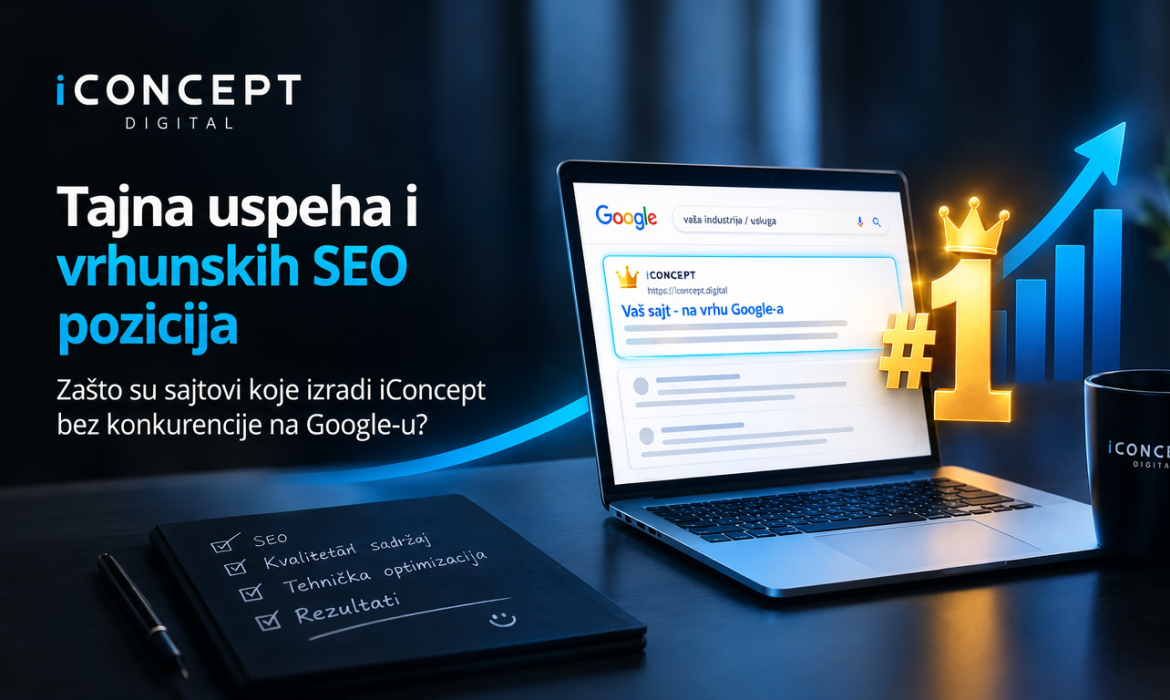 Tajna uspeha i vrhunskih SEO pozicija: Zašto su sajtovi koje izradi iConcept bez konkurencije na Google-u?
