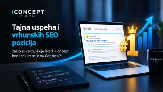 Tajna uspeha i vrhunskih SEO pozicija: Zašto su sajtovi koje izradi iConcept bez konkurencije na Google-u?
