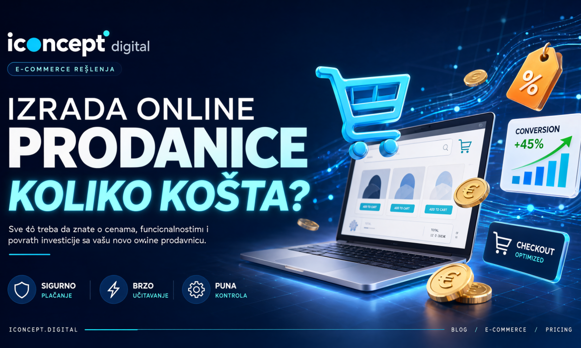 Izrada online prodavnice cena: koliko košta web sajt i web prodavnica u Srbiji